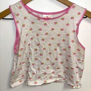 Vintage Strawberry Crop Top